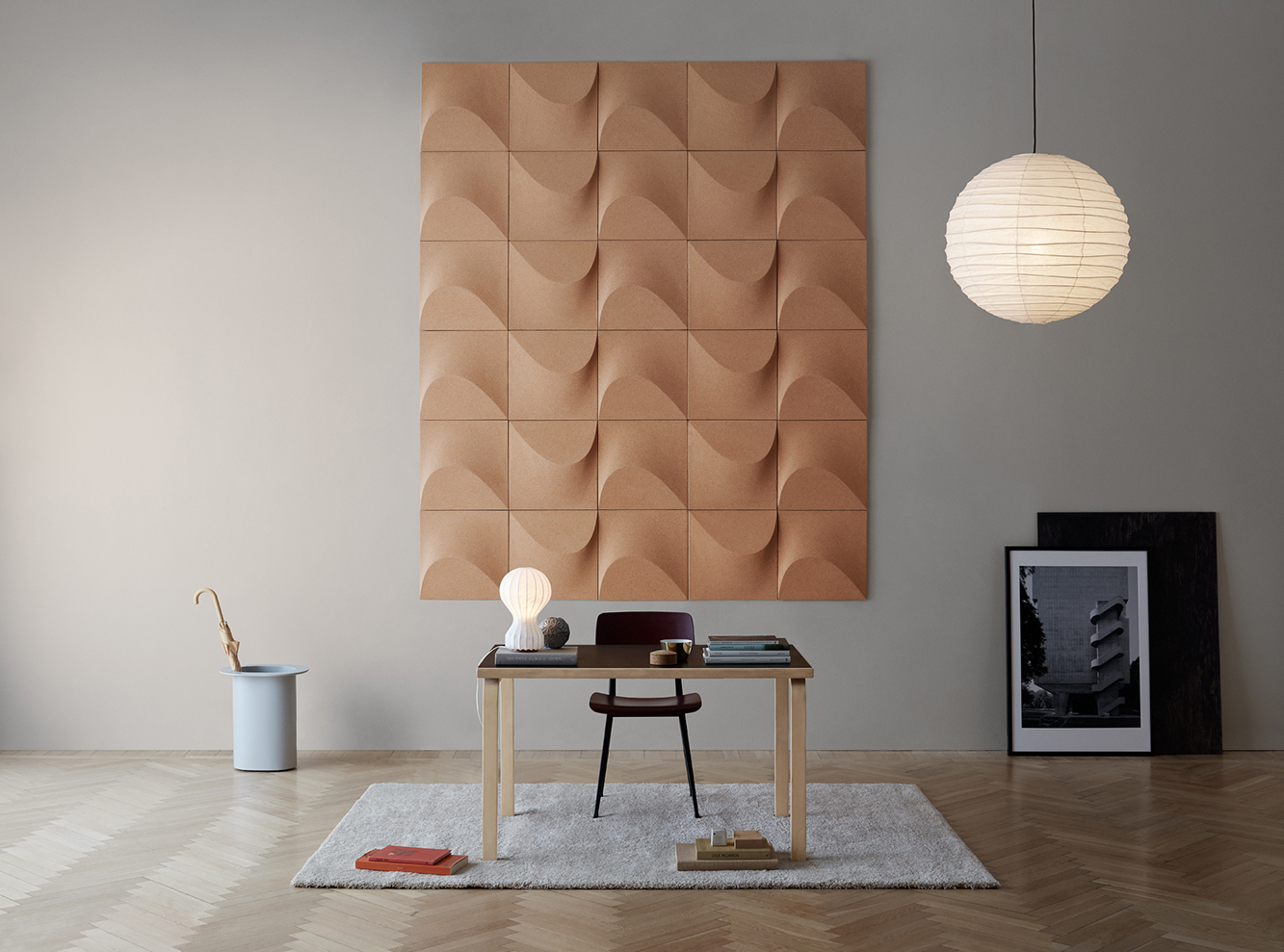 Natural Cork Decorative Wall Tiles ICEBERG 